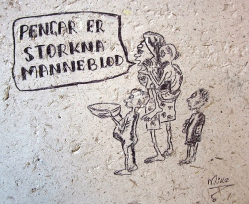 Garborg-sitat på elefantbæsj