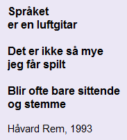 Om Dylan, Cohen og Garborg