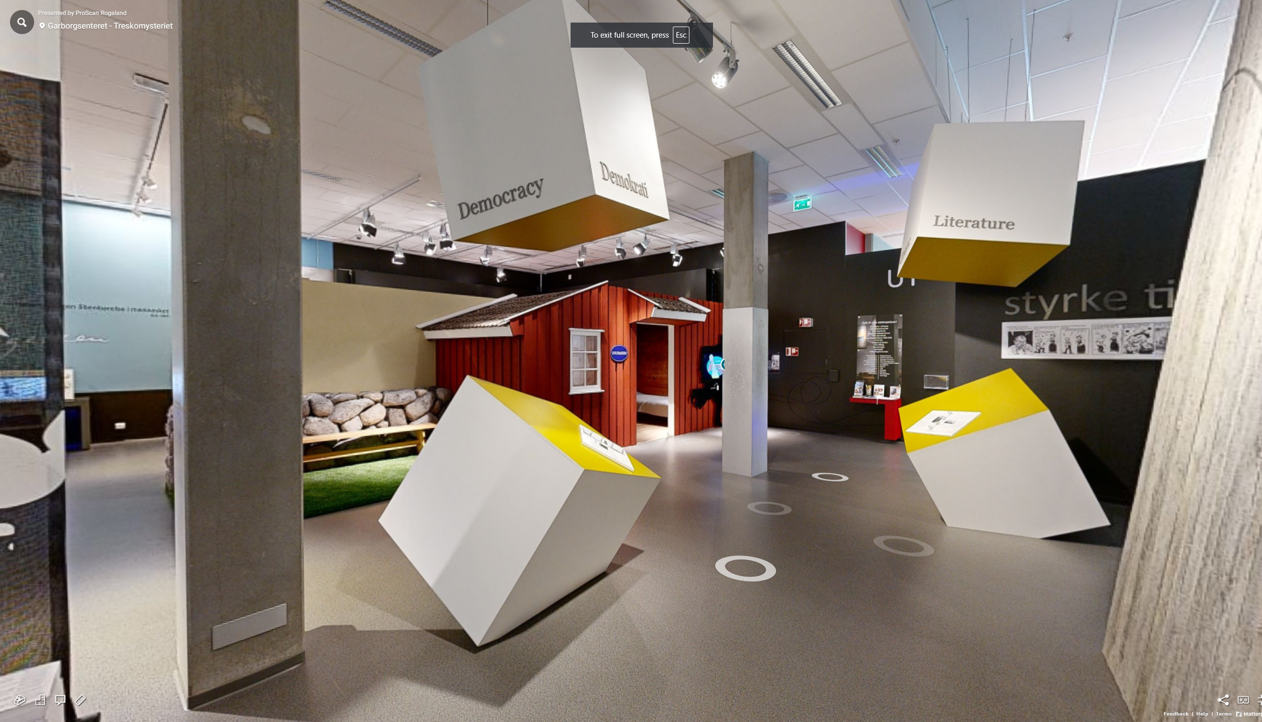 Sjå Garborgsenteret i 3D