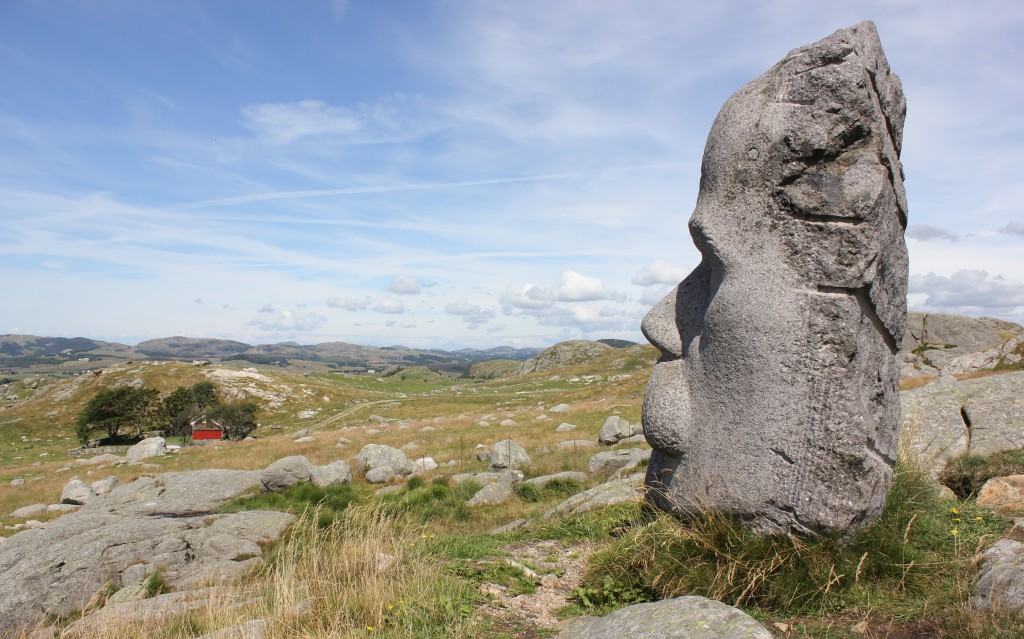 Garborg-skulpturen i heia